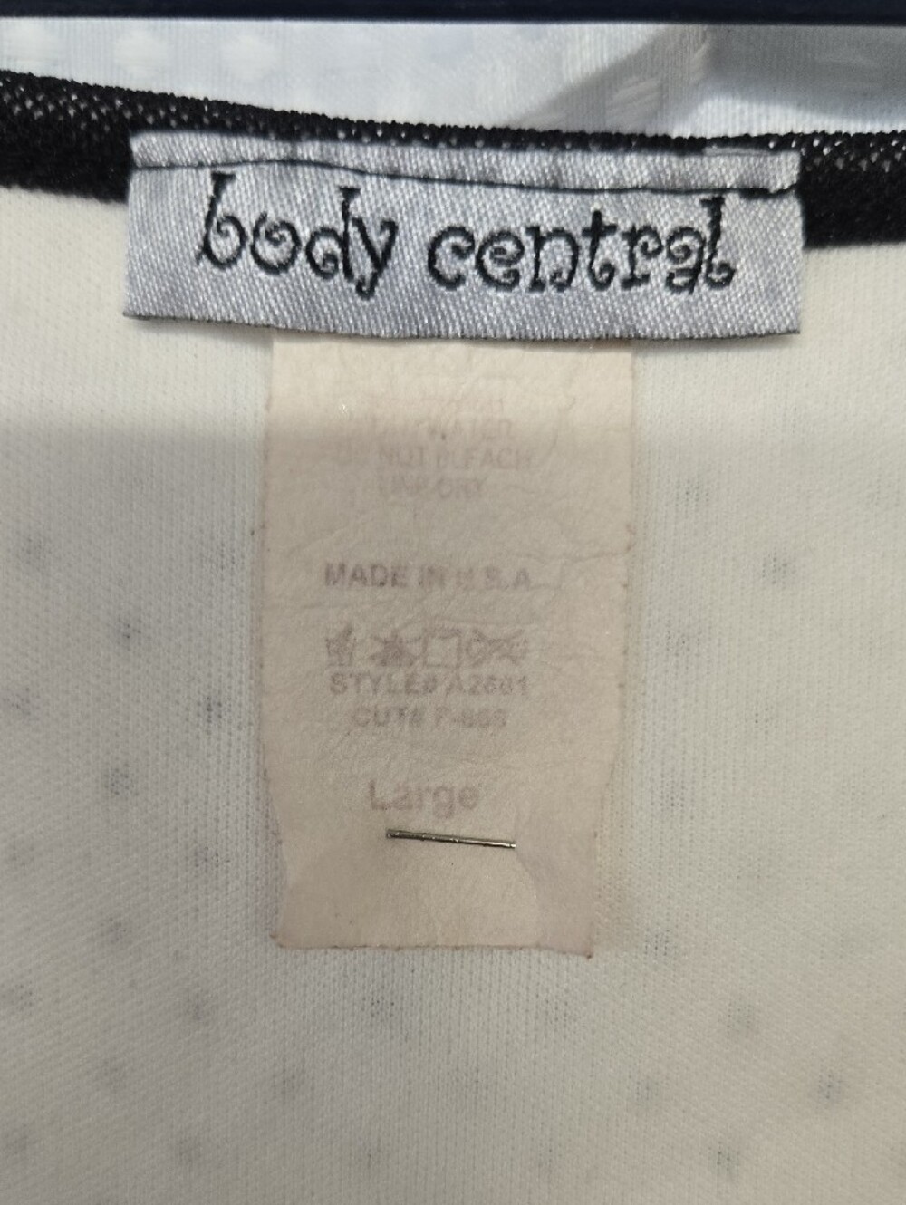 Body Central Cream Polka Dot Lace-Trim Camisole with Black Accents - Picture 3 of 3
